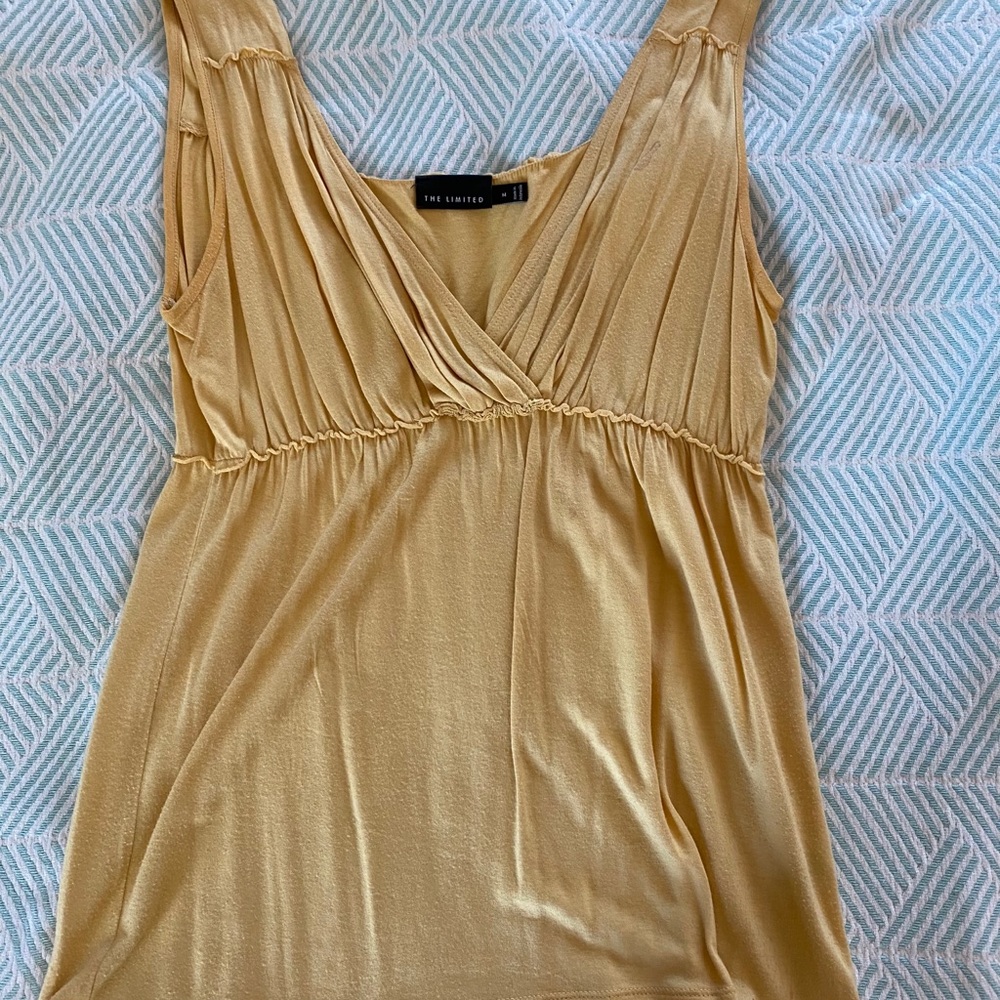 Limited Gold Flowy Tank, Size M